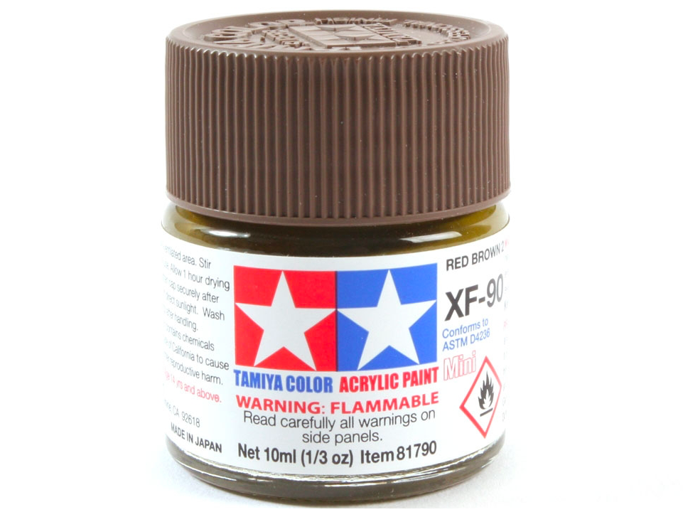 Tamiya - XF-90 Red brown 2, 10ml 1 Tamiya - XF-90 Red brown 2, 10ml 1