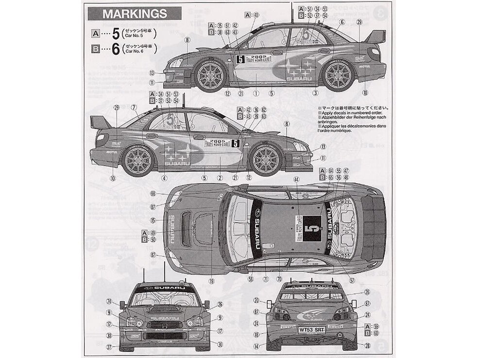 Tamiya - Subaru Impreza WRC Monte Carlo 05, 1/24, 24281 8 Tamiya - Subaru Impreza WRC Monte Carlo 05, 1/24, 24281 8