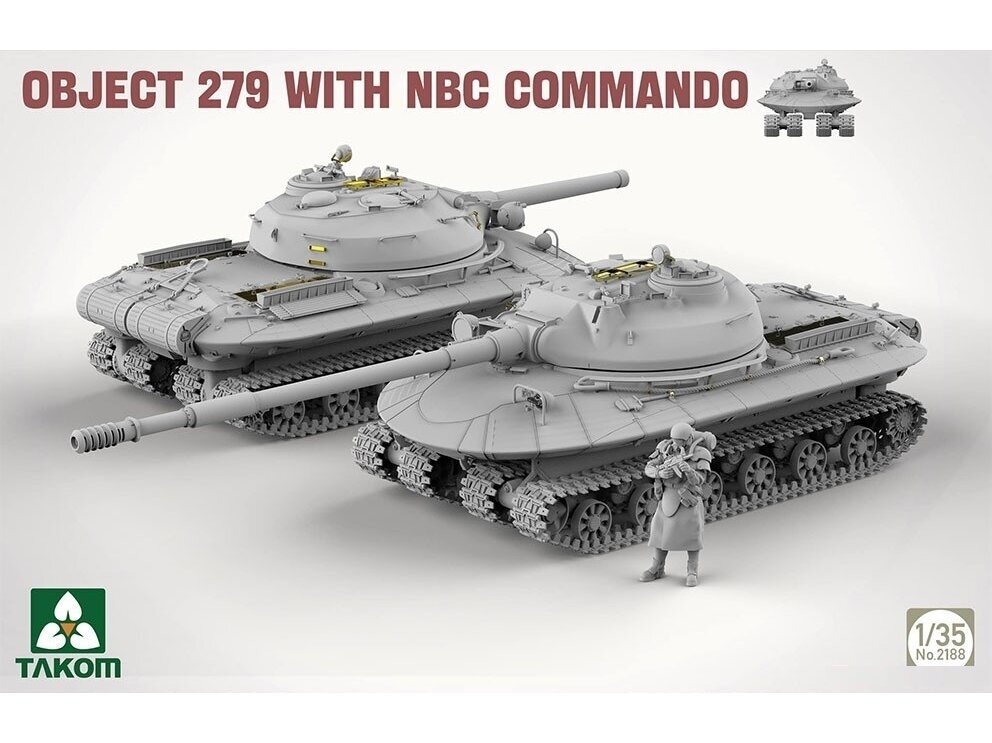Takom - Soviet Heavy Tank Object 279 w/NBC Command Figure, 1/35, 2188 1 Takom - Soviet Heavy Tank Object 279 w/NBC Command Figure, 1/35, 2188 1