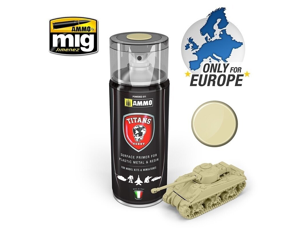 TITANS HOBBY - Bone White Matt Primer 400ml, 116 TITANS HOBBY - Bone White Matt Primer 400ml, 116