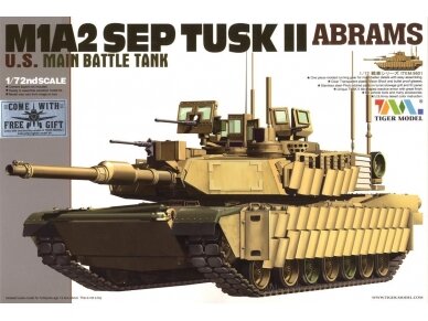 Tiger Model - M1A2 SEP TUSK II Abrams U.S. Main Battle Tank, 1/72, 09601