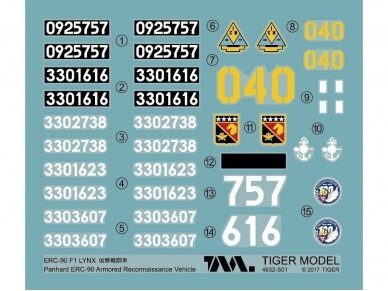 Tiger Model - French Armored Vehicle ERC-90 F1 Lynx, 1/35, 4632 7