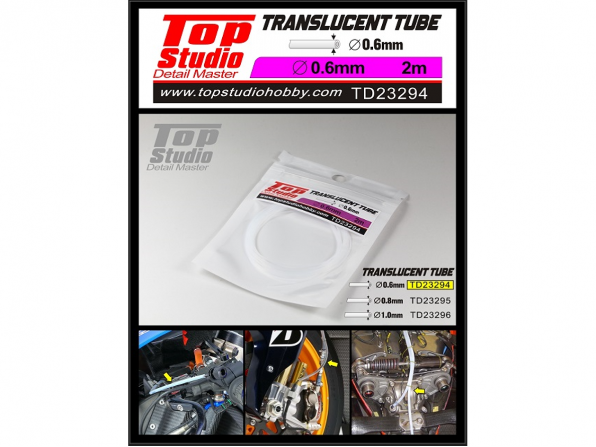 Top Studio - Tube (Outer D 0.6 mm /translucent), TD23294 Top Studio - Tube (Outer D 0.6 mm /translucent), TD23294