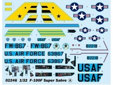 Trumpeter - F-100F Super Sabre, 1/32, 02246