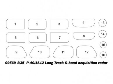 Trumpeter - P-40/1S12 Long Track S-band acquisition radar, 1/35, 09569 4