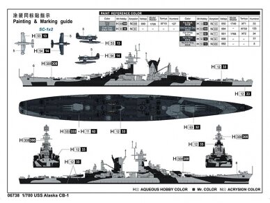 Trumpeter - USS Large cruiser Alaska, 1/700, 06738 1