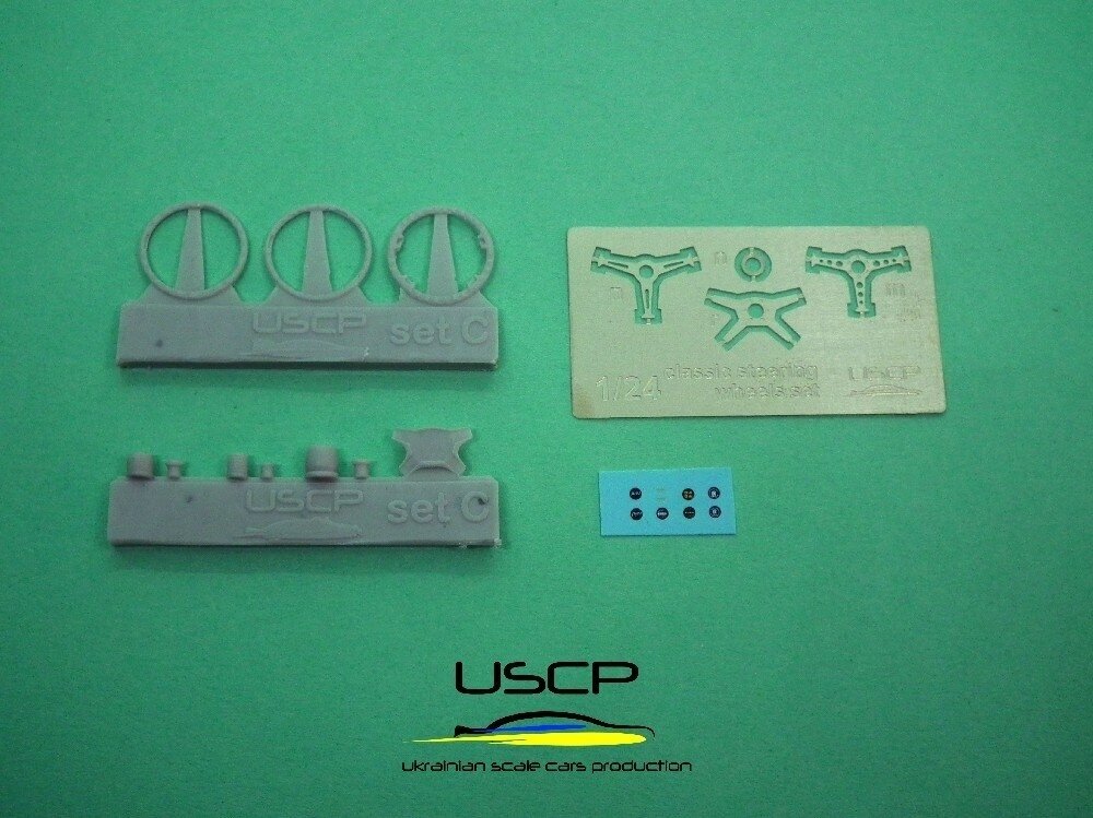 USCP - Classic Steering Wheels set, 1/24, 24A054 5 USCP - Classic Steering Wheels set, 1/24, 24A054 5