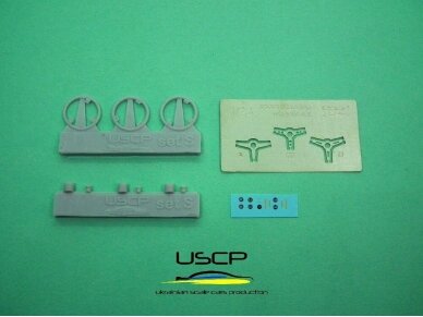 USCP - Sport Steering Wheels set, 1/24, USCP-24A055 4 USCP - Sport Steering Wheels set, 1/24, USCP-24A055 4