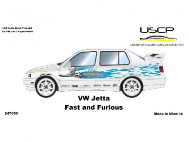USCP - VW Jetta F&F Transkit for Fujimi/Revell Golf 3 - Any Version, 1/24, 24T050