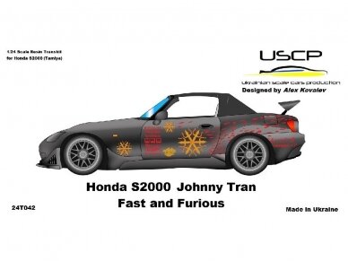 USCP - Honda S2000 Johnny Tran Fast & Furious Transkit for Tamiya, 1/24, 24T042