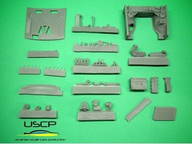 USCP - Super detail engine bay kit for Audi Quattro S1, 1/24, 24T028 24