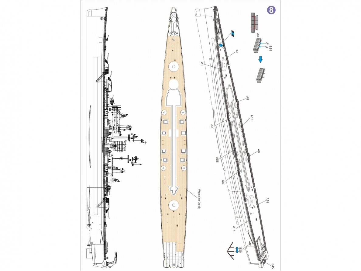 Very Fire - USS Salem CA-139 Deluxe Kit Edition, 1/700, VF700908DX 21 Very Fire - USS Salem CA-139 Deluxe Kit Edition, 1/700, VF700908DX 21