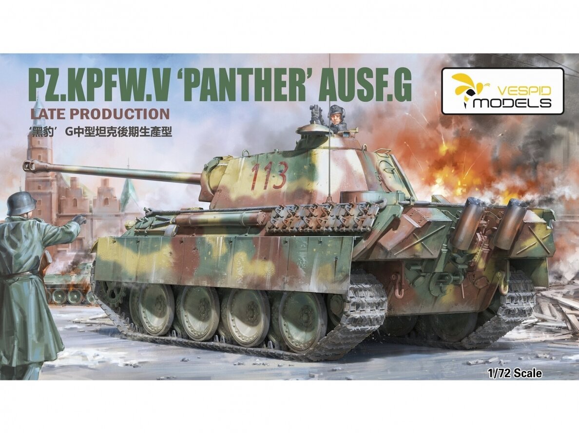 VESPID MODELS - Pz.Kpfw. V 'Panther' Ausf. G Late Production, 1/72, 720003 VESPID MODELS - Pz.Kpfw. V 'Panther' Ausf. G Late Production, 1/72, 720003