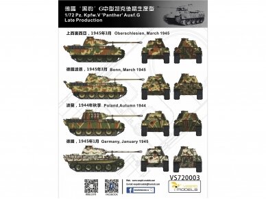 VESPID MODELS - Pz.Kpfw. V 'Panther' Ausf. G Late Production, 1/72, 720003 15 VESPID MODELS - Pz.Kpfw. V 'Panther' Ausf. G Late Production, 1/72, 720003 15
