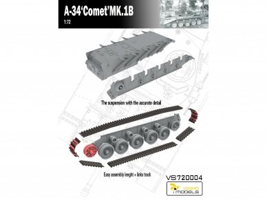 VESPID MODELS - British Army A-34 Comet MK.1B cruiser tank, 1/72, 720004 3