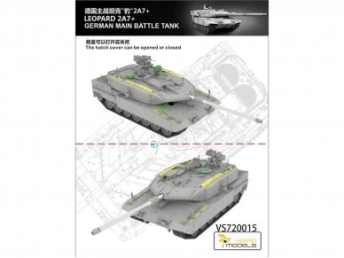 VESPID MODELS - German main battle tank Leopard 2A7+, 1/72, 720015 1