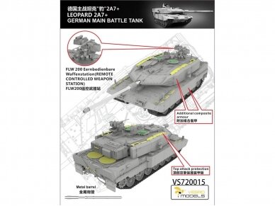 VESPID MODELS - German main battle tank Leopard 2A7+, 1/72, 720015 2