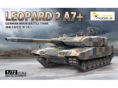 VESPID MODELS - German main battle tank Leopard 2A7+, 1/72, 720015