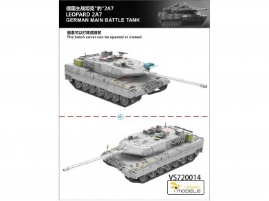 VESPID MODELS - Leopard 2A7 German Main Battle Tank, 1/72, 720014 1
