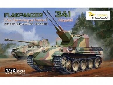 VESPID MODELS - Flakpanzer 341 3,7cm Flakzwilling auf Fahrgestell Panther G, 1/72, 720013 VESPID MODELS - Flakpanzer 341 3,7cm Flakzwilling auf Fahrgestell Panther G, 1/72, 720013