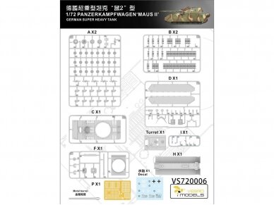 VESPID MODELS - Panzerkampfwagen Maus II, 1/72, 720006 5 VESPID MODELS - Panzerkampfwagen Maus II, 1/72, 720006 5