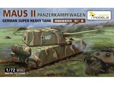 VESPID MODELS - Panzerkampfwagen Maus II, 1/72, 720006
