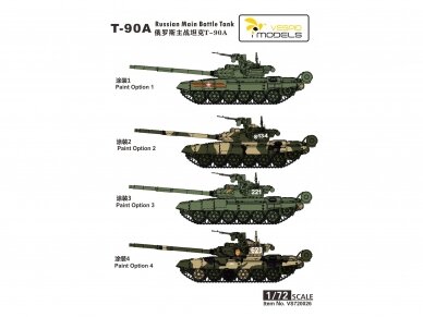 VESPID MODELS - T-90A Russian main battle tank, 1/72, 720026 7