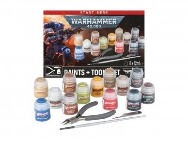 Warhammer 40,000: Paints + Tools Set, 60-12 Warhammer 40,000: Paints + Tools Set, 60-12