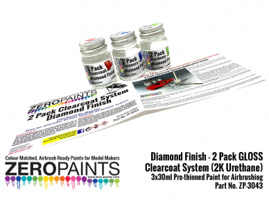 Zero Paints - Diamond Finish 2 Pack Gloss Clearcoat system 2-х компонентный лак 120ml, ZP-3043 1