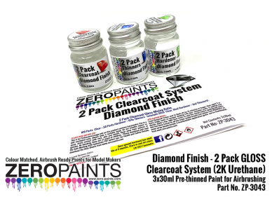 Zero Paints - Diamond Finish 2 Pack Gloss Clearcoat system 2-х компонентный лак 120ml, ZP-3043 2