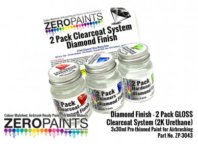 Zero Paints - Deimantinio blizgumo 2 komponentų lakas 120ml, ZP-3043