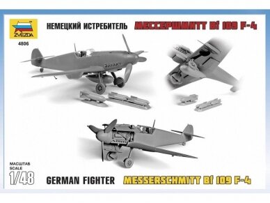 Zvezda - Messerschmitt BF-109 F4, 1/48, 4806 2